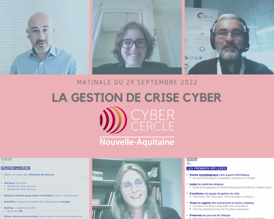 Matinale CyberCercle NA - gestion de crise