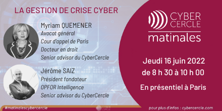 Matinale CyberCercle - gestion de crise cyber