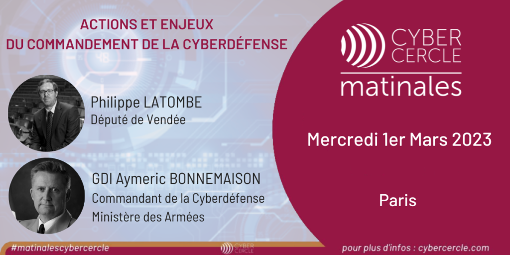 Matinale CyberCercle - COMCYBER, mars 2023