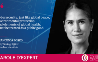 Parole d'Expert CyberCercle, Francesca Bosco, CyberPeace Institute