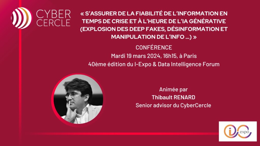 Participation de Thibaut RENARD à l'I-Expo & Data Intelligence Forum le 19 mars 2024
