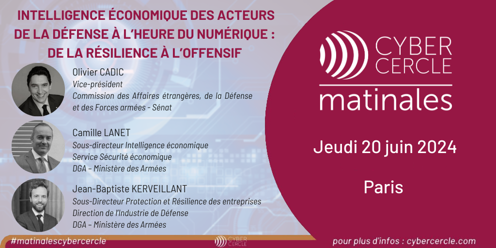 Matinale CyberCercle Paris, le 20 juin 2024