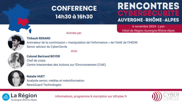 Conférence Rencontres Cybersécurité Auvergne-Rhône-Alpes 2024