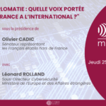 Un échange privilégié autour de la voix de la France à l'international sur les sujets de cybersécurité
Un rendez-vous réservé à nos invités et à nos partenaires.
Si vous souhaitez y être invité ou connaître les conditions de participation, vous pouvez envoyer un mail à contact [@] cybercercle.com