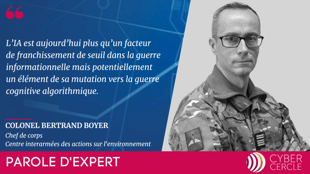 Parole d'Expert du Colonel Bertrand Boyer, CIAE - CyberCercle, le 28112025
