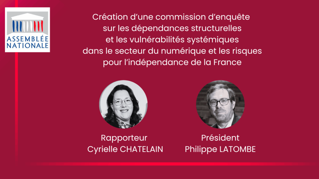 Création d'une commission d'enquête sur les dépendances numérique - AN